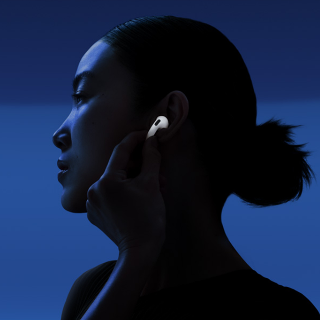 Professional using Earpiece with AirPods